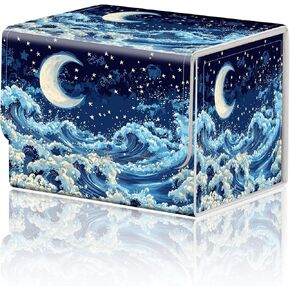 Card Game Storage Box TCG Deck Box MTG Card Box Organizer Trading Card Case Commander Deck Box TCG Card Storage Box Magnetic Closure Creative Pattern Up to 200 Cards, Snails Mushrooms Butterflies in Kuwait