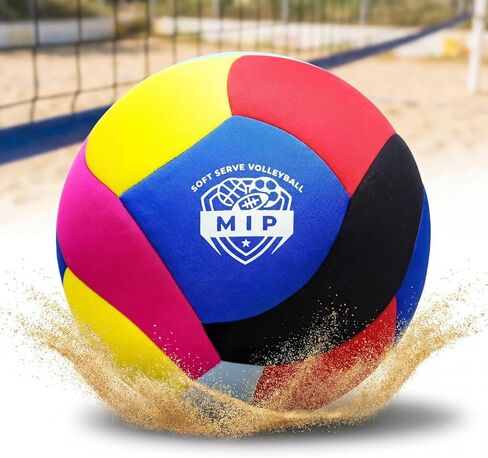 MIP SoftServe Indoor Volleyball – Lightweight Padded Ball for Kids. CPC Certified for Toddlers. No Sting. Real Bounce. Safe Indoor Play. Gentle on Furniture in Saudi Arabia
