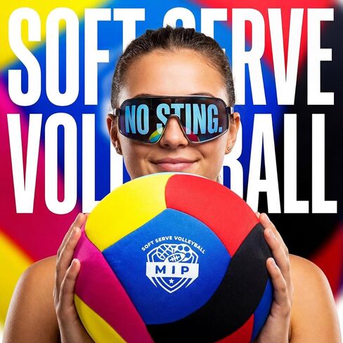 MIP SoftServe Indoor Volleyball – Lightweight Padded Ball for Kids. CPC Certified for Toddlers. No Sting. Real Bounce. Safe Indoor Play. Gentle on Furniture in Saudi Arabia