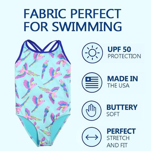 Destira Girls One Piece Swimsuit, Strappy Back Bathing Suit, Trendy and Fun Designs for Swimming in Saudi Arabia