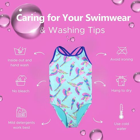 Destira Girls One Piece Swimsuit, Strappy Back Bathing Suit, Trendy and Fun Designs for Swimming in Saudi Arabia