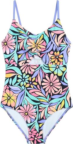 Kanu Surf Girls' Crystal Keyhole Girls One Piece Swimsuit UPF 50+ Bathing Suit Swimwear in Saudi Arabia