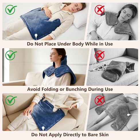 Neck Heating Pad, Heating Pads for Neck and Shoulders and Back with 6 Heat Options 4 Auto-Off Timer, Weighted Heating Pad for Back Pain Relief, Gifts for Mom Women Christmas Birthday in Saudi Arabia