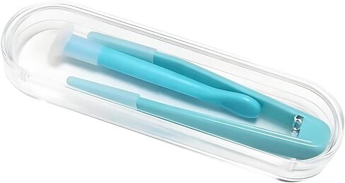 Contact Lens Cases, Contact Lens Applicator and Remover Tool with Soft Tip Tweezers,Portable Contact Lens Tweezers Suction Stick Contact Lens Inserter Removal Tool Sof tTip,Compact(blue in Saudi Arabia