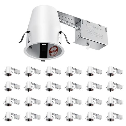 4 Inch Recessed Lighting Housing Remodel,Can Light Housing,IC Rated & Air Tight,E26 Connector,ETL Listed in Kuwait
