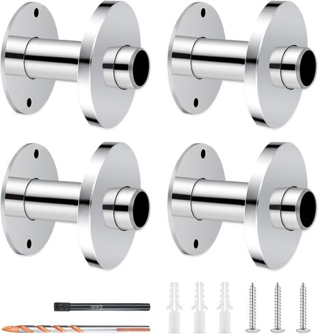 【 Stub-Out Support and Cover】 K857-30 (2-Pack) - Plumbing Cover Plates for 1/2 Inch PEX Pipe, Stainless Steel Wall Mount Support with Smooth Finish, for Shower, Sink & Toilet Supply Lines in Saudi Arabia