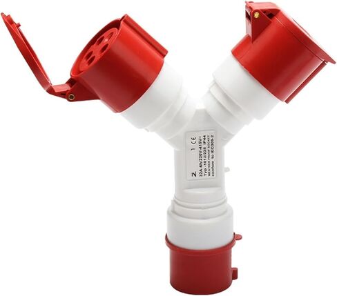 مقبس صناعي واحد إلى اثنين 5X32A طيران ثنائي الاتجاه ومقاوم للماء IP44 1025-2 in Kuwait