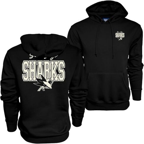 Blue 84 NHL Officially Licensed Hooded Sweatshirt Pop Echo Black in Saudi Arabia