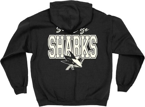 Blue 84 NHL Officially Licensed Hooded Sweatshirt Pop Echo Black in Saudi Arabia