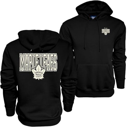 Blue 84 NHL Officially Licensed Hooded Sweatshirt Pop Echo Black in Saudi Arabia