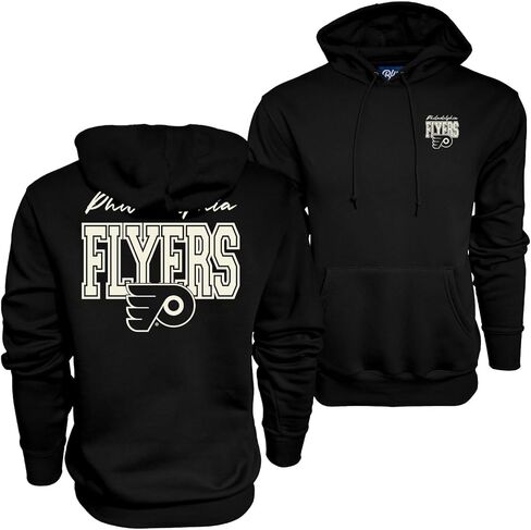 Blue 84 NHL Officially Licensed Hooded Sweatshirt Pop Echo Black in Saudi Arabia