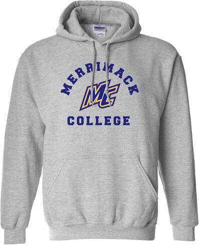 سويت شيرت بغطاء رأس للجنسين بشعار CreateMyTee Merrimack College Mascot - ملابس Merrimack Warriors in Kuwait