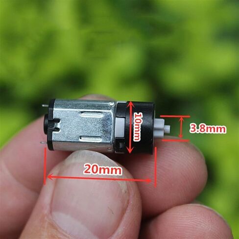 DC 5V 100RPM Mini 10mm M10 Gear Motor DC 2V-6V 40RPM-120RPM Slow Speed Cross 1Pcs in Saudi Arabia