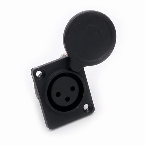 3Pin X L R Female Socket Panel Mount Chassis Microphone M I C Connector with Protecting Cover Soldering 10Pcs in Kuwait