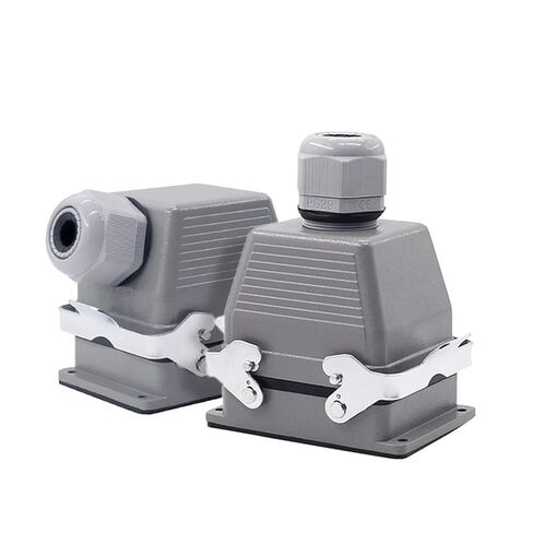 HDC-HE-032-1/2 Heavy Duty Connectors Screw Connection F/M 32pin 16A Industrial Rectangular Aviation Connector Plug 1Pcs(HDC-HE-032-1) in Kuwait