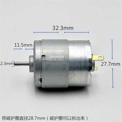 RS-365PH-13205 Mini 365 Motor DC 12V 18V 24V 8250RPM Micro 28mm Electric Motor 2.3mm Shaft 1Pcs in Kuwait