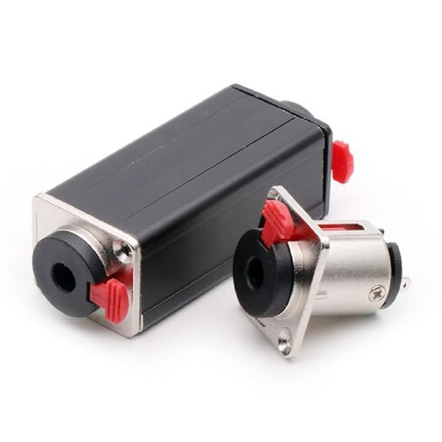 10Pcs 3Pins XLR Jack 6.35mm Couplers Connector Female Chassis Panel Mount Socket Couplers Extension Straight Adapter(Metal-Black-Black-01) in Kuwait