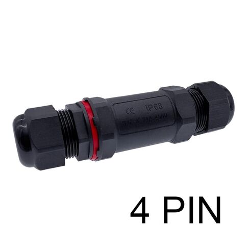 Junction Box Electrical Wire Cable Connector Outdoor Plug Socket Terminal Block IP68 Straight Connector 1Pcs(I-4) in Saudi Arabia