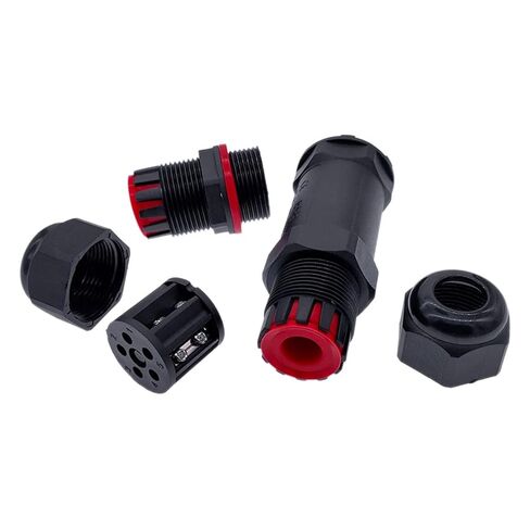 Junction Box Electrical Wire Cable Connector Outdoor Plug Socket Terminal Block IP68 Straight Connector 1Pcs(I-4) in Saudi Arabia