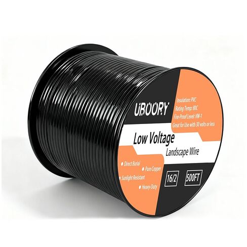16/2 Low Voltage Landscape Wire 100Feet, 16 Gauge Wire 2 Conductor, for Low Voltage, Outdoor Direct Burial Electrical Wire in Saudi Arabia