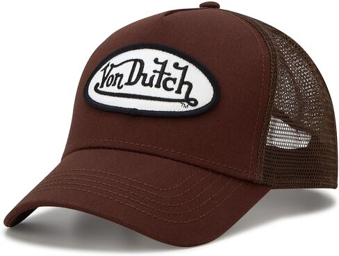 قبعة سائقي الشاحنات من Von Dutch للجنسين - قبعة بيسبول شبكية خلفية كلاسيكية كلاسيكية ذات كتلة ملونة للرجال والنساء in Kuwait
