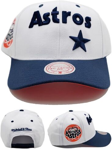 قبعة Mitchel & Ness Houston Astros Cooperstown MLB Evergreen Pro Snapback - بيضاء in Kuwait
