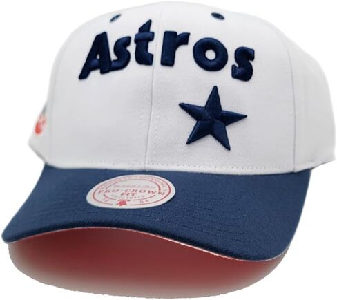 قبعة Mitchel & Ness Houston Astros Cooperstown MLB Evergreen Pro Snapback - بيضاء in Kuwait