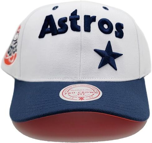 قبعة Mitchel & Ness Houston Astros Cooperstown MLB Evergreen Pro Snapback - بيضاء in Kuwait