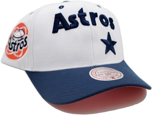 قبعة Mitchel & Ness Houston Astros Cooperstown MLB Evergreen Pro Snapback - بيضاء in Kuwait
