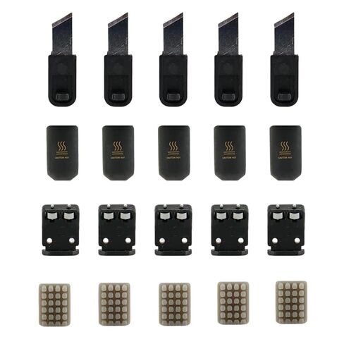لـ QIDI Max4 Cutter Blade Hotend Sock n ممسحة السيليكون لمجموعة استبدال الطابعة ثلاثية الأبعاد QIDI Max4 (شفرة وجورب وممسحة ولوحة دافعة سلة النفايات من السيليكون) (جوارب سيليكون 10 قطع) in Kuwait