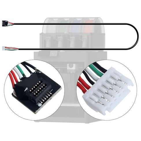 كابل رأس أداة Immdinogo متوافق مع BambuLab P1P/P1S: استبدال سلك التوصيل للإشارة أو ملحقات الطابعة ثلاثية الأبعاد لنقل الطاقة in Saudi Arabia