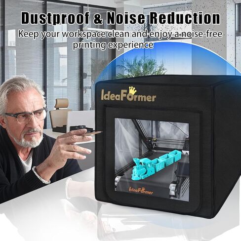 حاوية IdeaFormer-3D IR3 V2، حاوية طابعة ثلاثية الأبعاد بحزام ناقل، غطاء حماية سميك كبير الحجم لحزام الطابعة، 21.65 × 6.69 × 22.64 بوصة in Kuwait