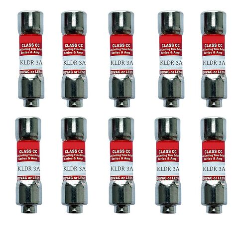10-Pack New KLDR-3 KLDR-3A 600Vac Time Delay Fuse,KLDR 3A Class CC Cartridge Fuse in Saudi Arabia