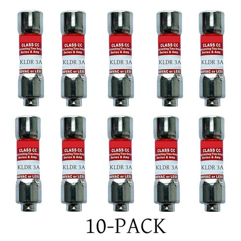 10-Pack New KLDR-3 KLDR-3A 600Vac Time Delay Fuse,KLDR 3A Class CC Cartridge Fuse in Saudi Arabia
