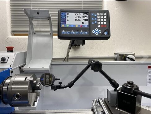 2Axis LCD DRO Multi-Function Digital Readout Display,16''x60'' 5um Magnetic Scales EIA-422 Output IP67 DIY OEM Encoder Sensor for Lathe Milling Bridgeport Knee Mill (420mmx1520mm) in Saudi Arabia
