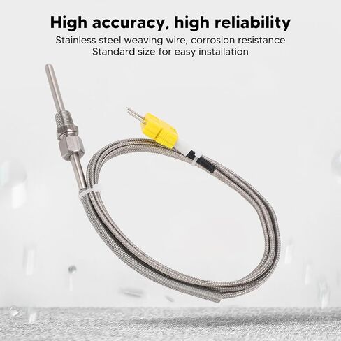 مسبار حراري من النوع K 1/8 NPT 80 مم لقياس درجة الحرارة الصناعية بنطاق -100 إلى 1250 درجة مئوية in Kuwait