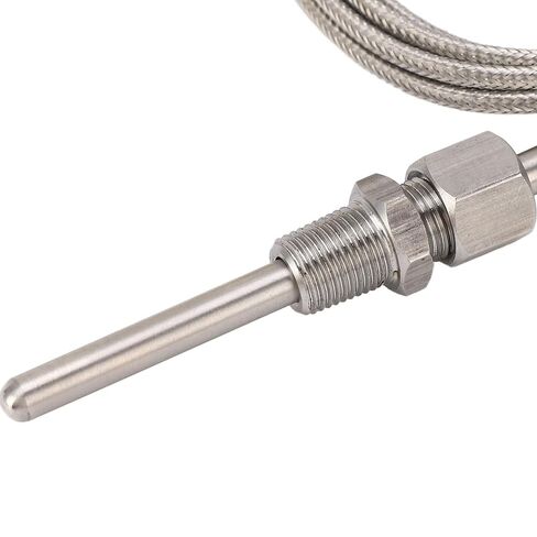 مسبار حراري من النوع K 1/8 NPT 80 مم لقياس درجة الحرارة الصناعية بنطاق -100 إلى 1250 درجة مئوية in Kuwait