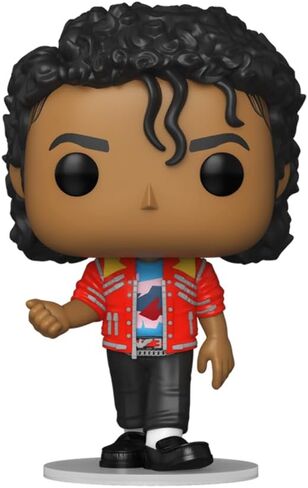 Michael Jackson #491 Beat It Facsimile Signed Reprint Laser Autographed Funko POP! Rocks Figurine with Protector Case in Saudi Arabia