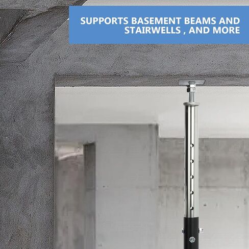 2 PCS House Jacks for Leveling, Basement Floor Jack, House Floor Jack for Temporary Support, 20" to 33" Adjustable Height Range, Floor Joist Jack, 8800 lbs Load Capacity in Saudi Arabia