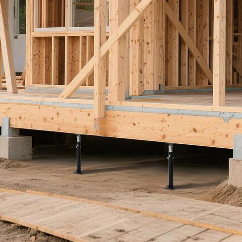 2 PCS House Jacks for Leveling, Basement Floor Jack, House Floor Jack for Temporary Support, 20" to 33" Adjustable Height Range, Floor Joist Jack, 8800 lbs Load Capacity in Saudi Arabia