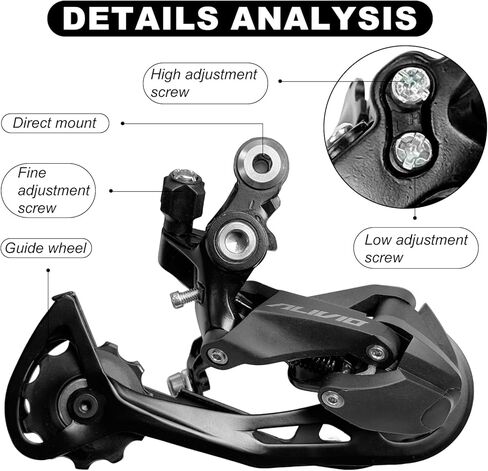 Rear Derailleur RD-M3100 9 Speed Derailleur Bicycle Direct Mount for Mountain Bike Commuter Bike in Saudi Arabia