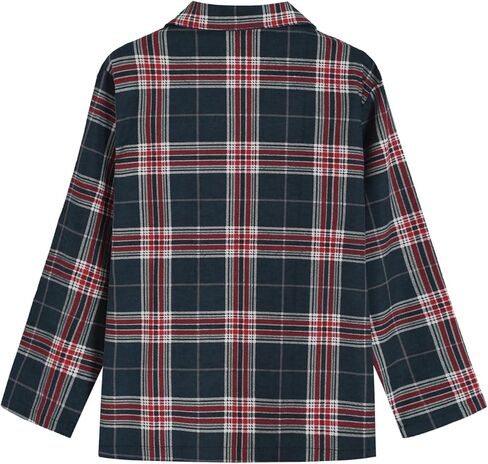 Latuza Women's Long Sleeve Pajama Top Cotton Flannel Sleep Shirt with Pockets in Saudi Arabia
