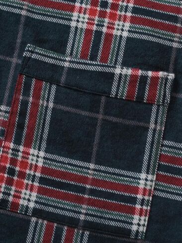 Latuza Women's Long Sleeve Pajama Top Cotton Flannel Sleep Shirt with Pockets in Saudi Arabia