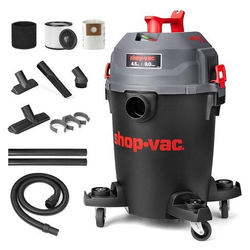 Shop-Vac مكنسة كهربائية فائقة الهدوء للمتجر الرطب والجاف، 4.5 حصان، مكنسة كهربائية رطبة/جافة قوية مع ملحقات، خرطوم 1-7/8 بوصة × 7 قدم، سلك 15 قدم، مثالي لموقع العمل، المرآب، ورشة العمل والمنزل، 5430541 in Saudi Arabia