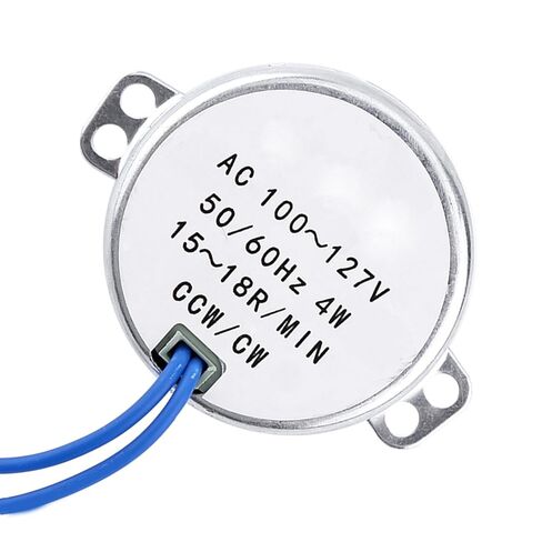 AC 100-127 V Synchronous Motor, Electric Fireplace Replacement Parts, 4W 50/60 Hz Electric Motor, CCW CW Geared Motor (15-18RPM) in Saudi Arabia