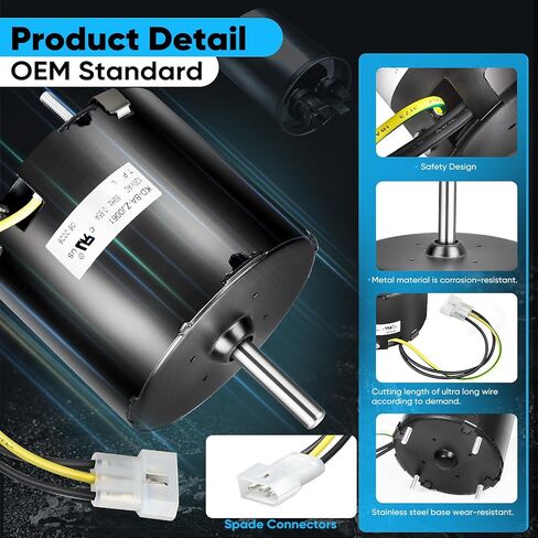 99080450 Bathroom Exhaust Fan Motor, 120 Volts 0.65 Amps, 5/16 x 1-3/8 inch Shaft, Compatible with Broan Nutone Brand, Replacement Part Number 99080450, S99080450, 71732005, 5KSM84DFK175P in Saudi Arabia