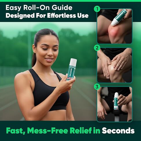 Fast-Acting Hemp Pain Relief Roll On - Highly Effective, Cool & Topical Pain Relief Extra Strength for Muscle, Joint, & Back – Easy Roll On Maximum Strength - Made in USA in Saudi Arabia