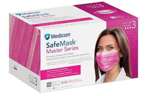 أقنعة سلسلة Medicom 2051 SafeMask Masters، مهرجان أزاليا/فوشيا (عبوة من 50 قطعة) in Kuwait
