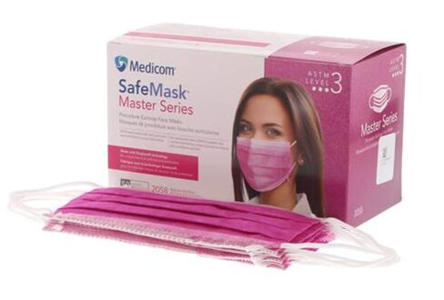 أقنعة سلسلة Medicom 2051 SafeMask Masters، مهرجان أزاليا/فوشيا (عبوة من 50 قطعة) in Kuwait