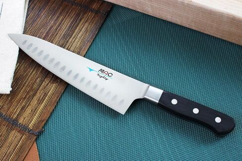 طقم سكاكين المبتدئين من سلسلة MAC Knife Professional مكون من قطعتين PRO-20، وMTH-80 Pro series 8 بوصات سكين الشيف مع الدمامل وسكين التقشير PKF-50 Pro series 5 بوصات، مصنوع يدويًا في سيكي، اليابان in Kuwait